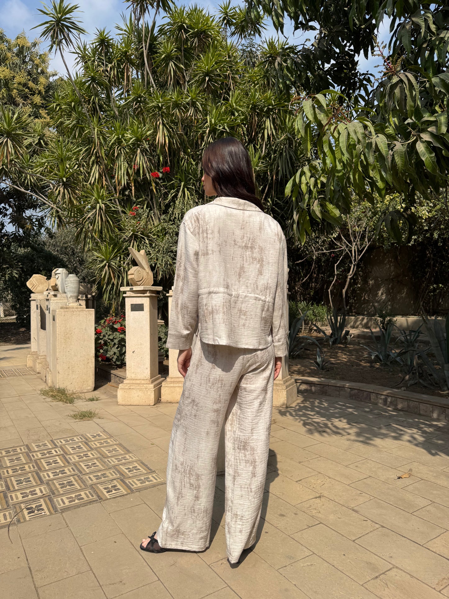 Tie-Front Printed Set