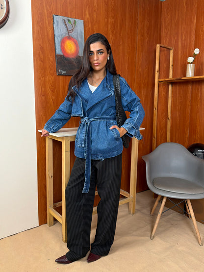 Denim Wrap Jacket