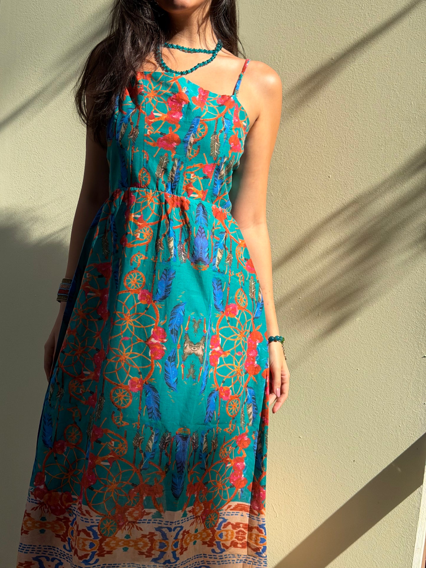 Boho Bloom Midi Dress
