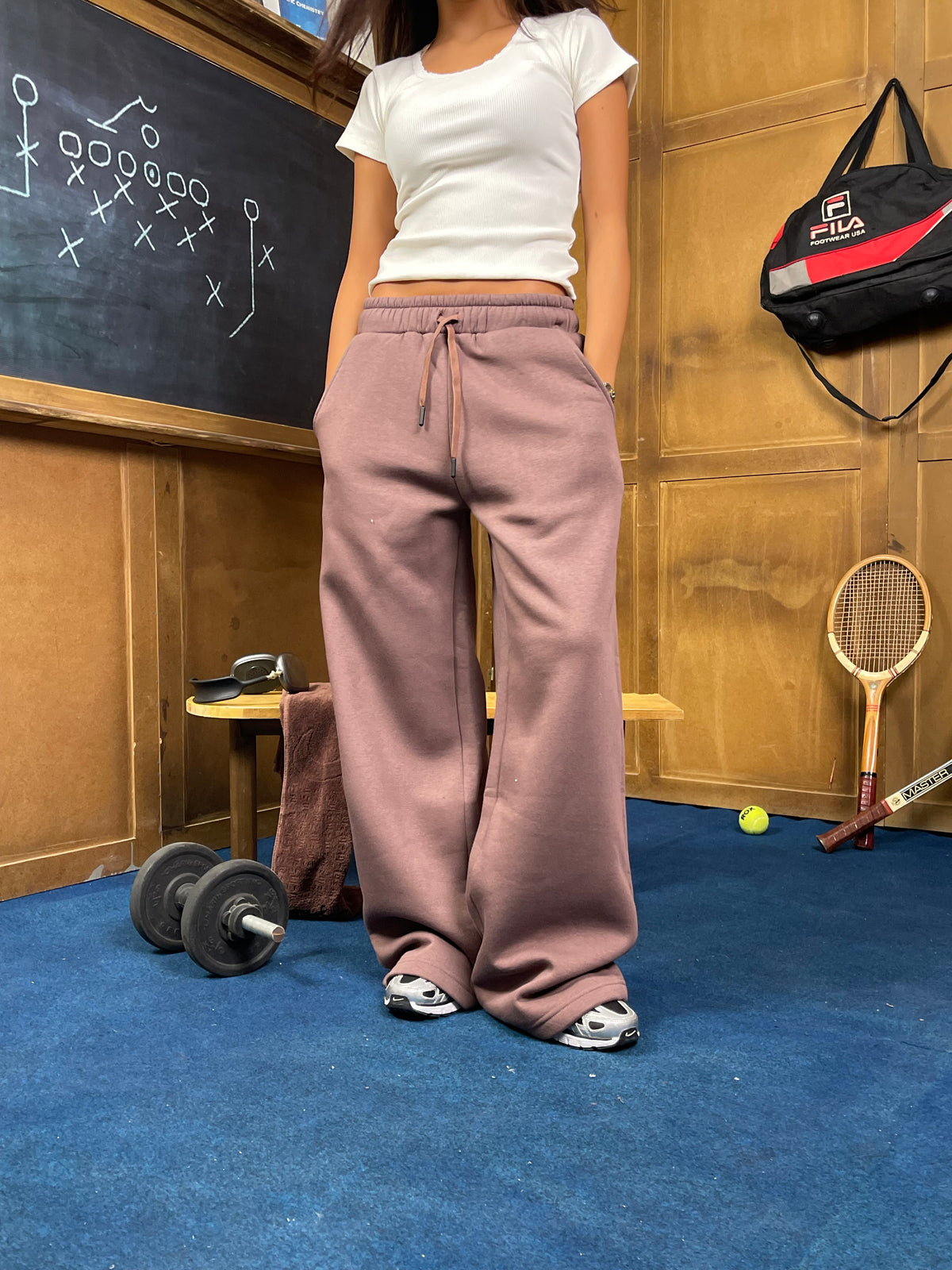 CozyCore Wide-Leg Sweatpants