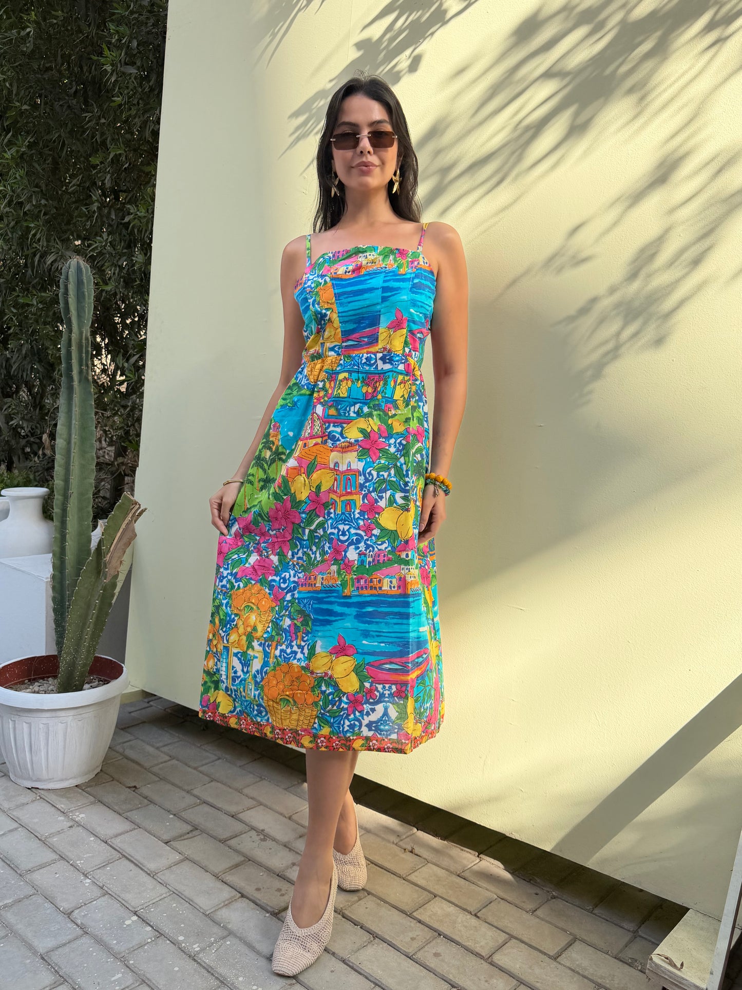 Boho Bloom Midi Dress