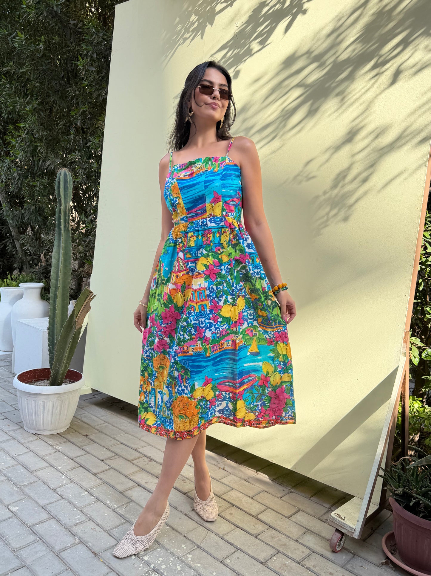 Boho Bloom Midi Dress