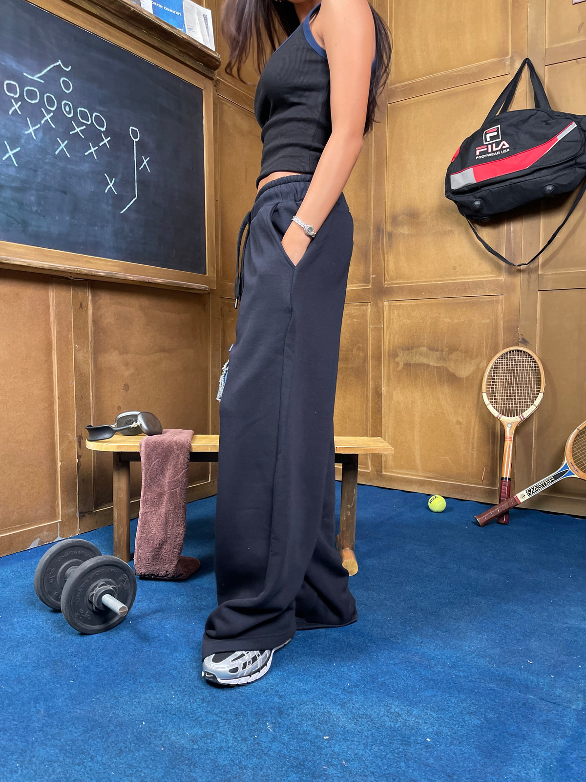 CozyCore Wide-Leg Sweatpants