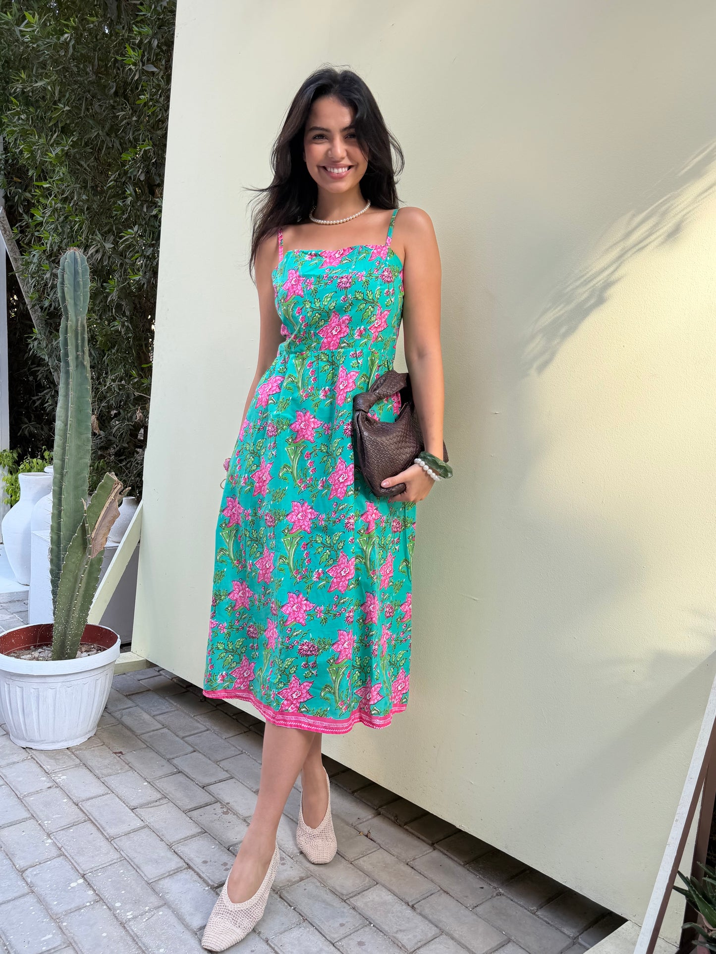 Boho Bloom Midi Dress