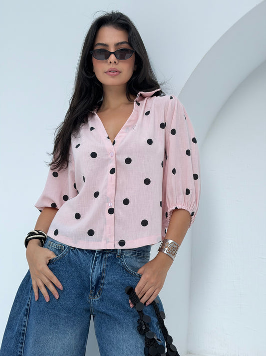 Polka Dot Breeze Shirt