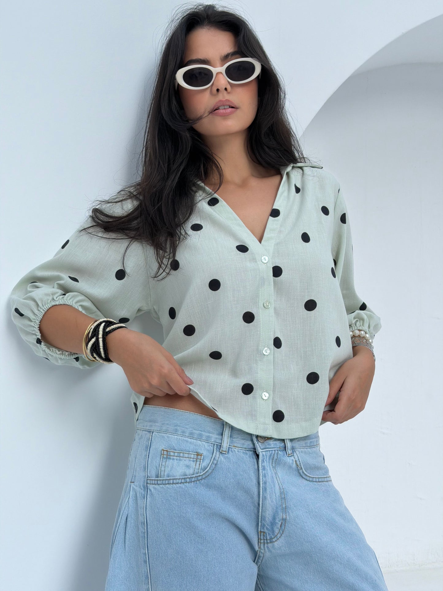 Polka Dot Breeze Shirt