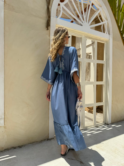 Layali Embroidered Maxi Dress