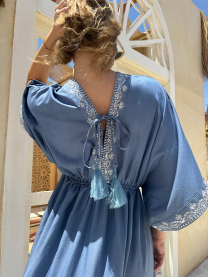 Layali Embroidered Maxi Dress