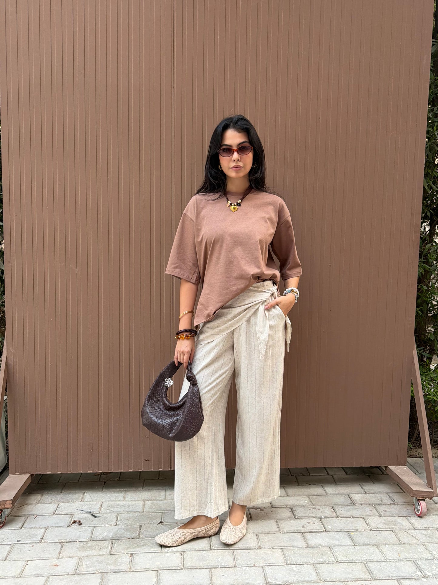 Linen Tie-Waist Wide Leg Pants