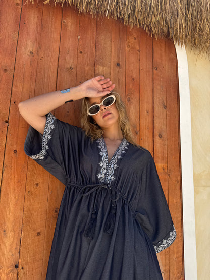 Layali Embroidered Maxi Dress