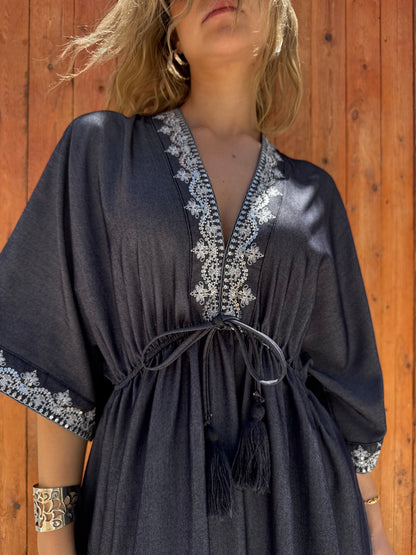Layali Embroidered Maxi Dress