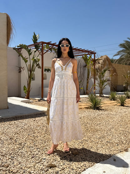 Embroidered Maxi Dress