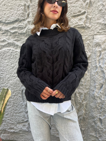 Cozy Cable Knit Sweater