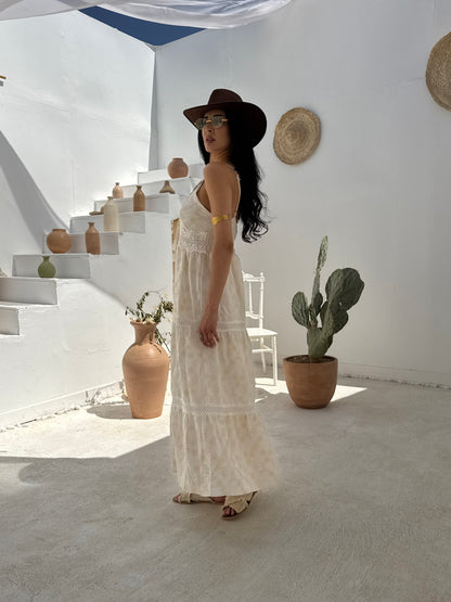 Embroidered Maxi Dress