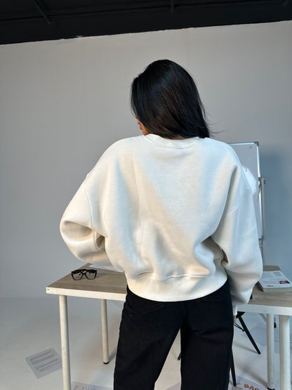 Blush Crop Sweatshirt