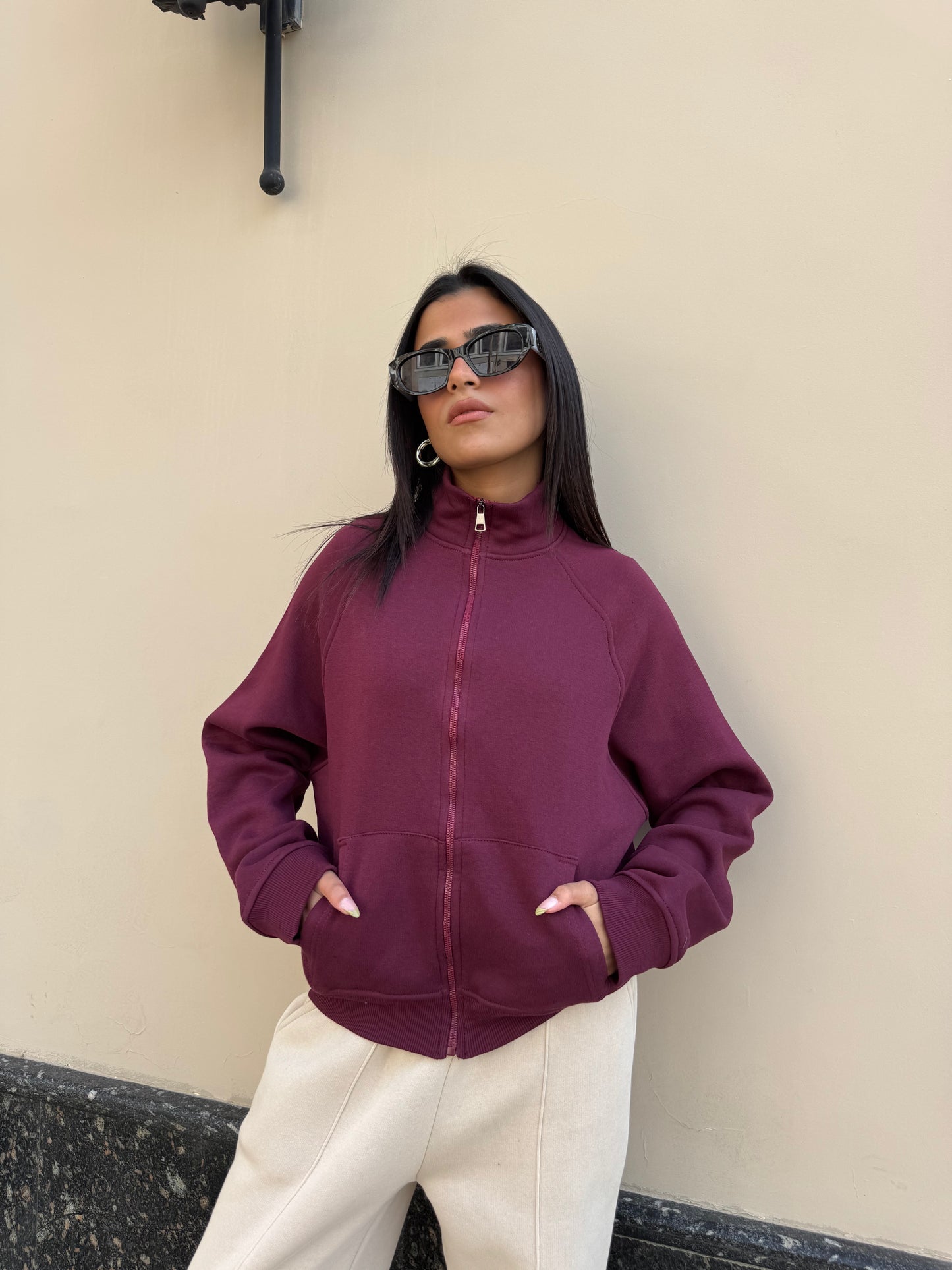 Cozy Zip Sweat Jacket