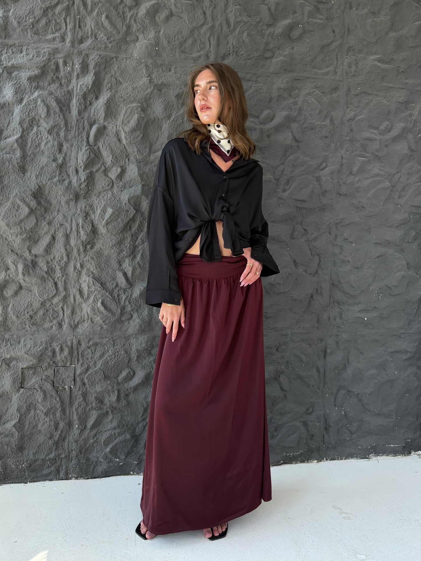 Satin Flow Skirt