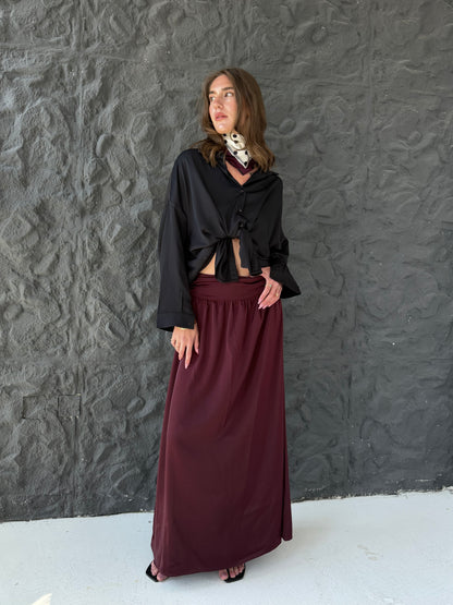 Satin Flow Skirt