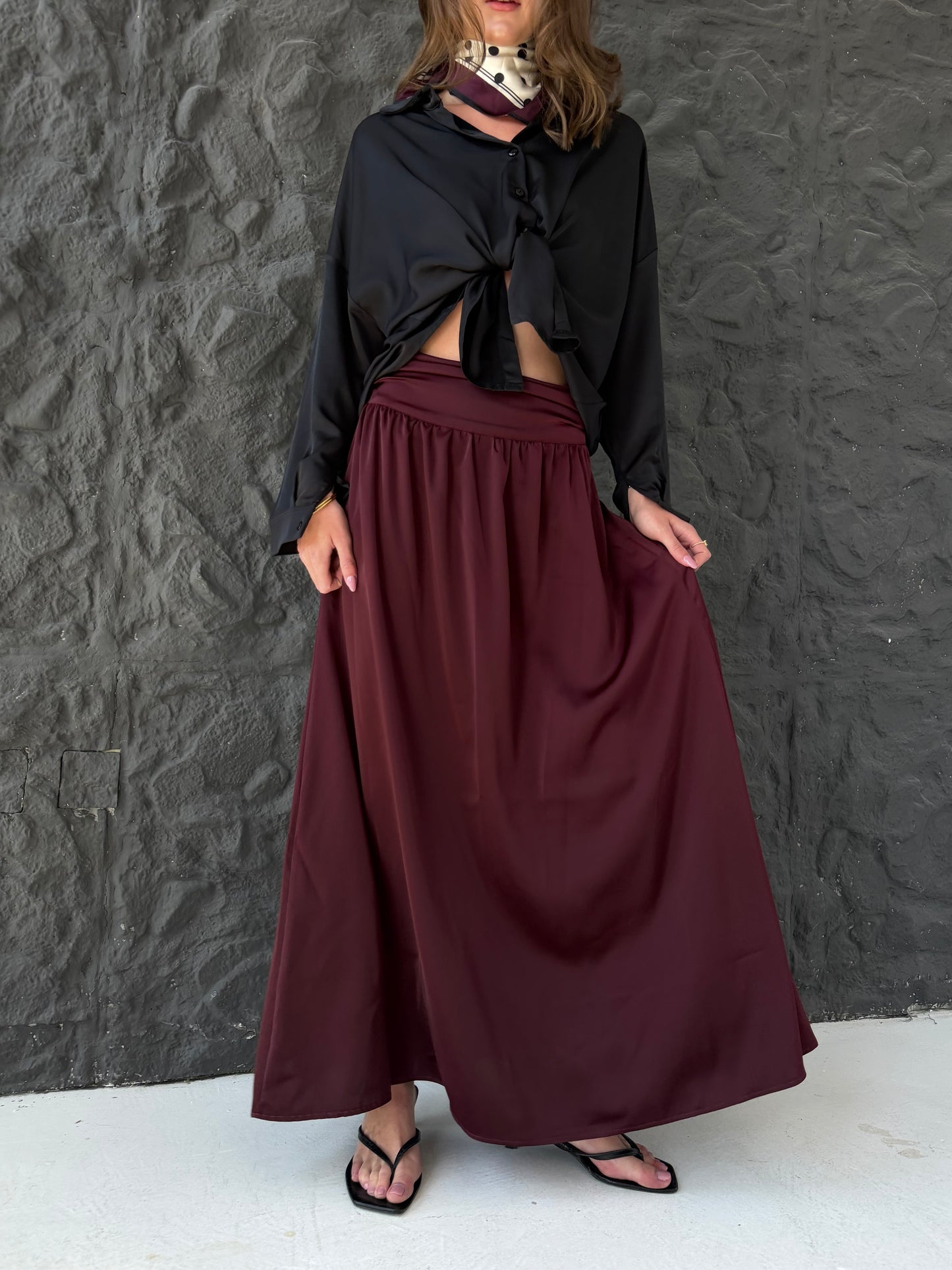 Satin Flow Skirt