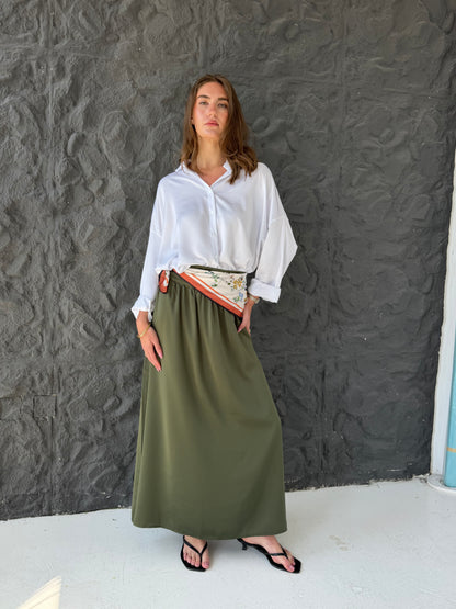 Oversized Satin Shirt