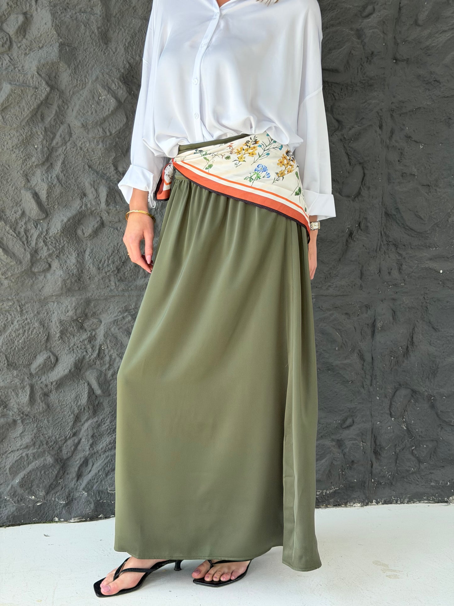 Satin Flow Skirt
