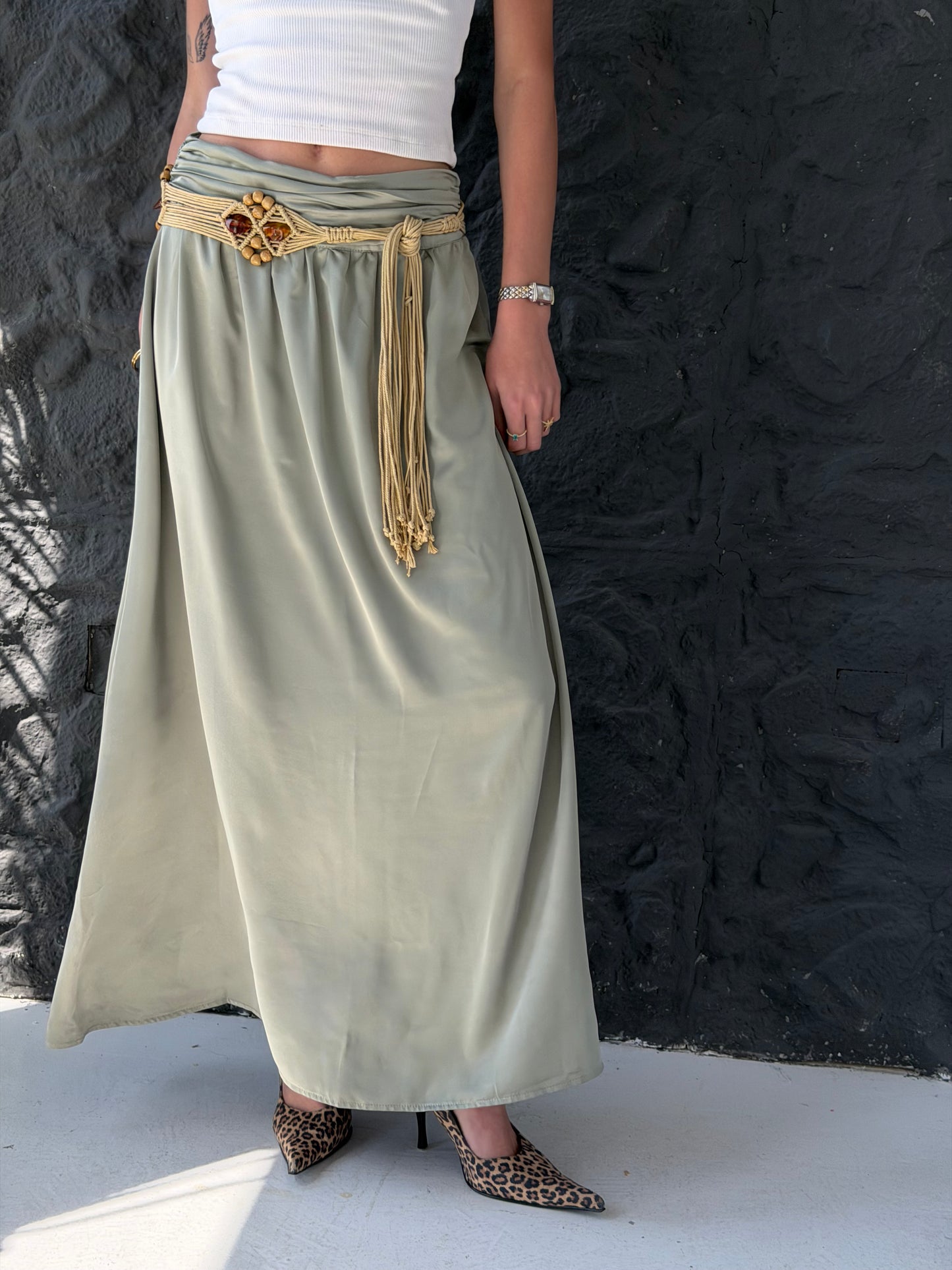 Satin Flow Skirt