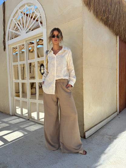 Soft Flow Wide-Leg Pants