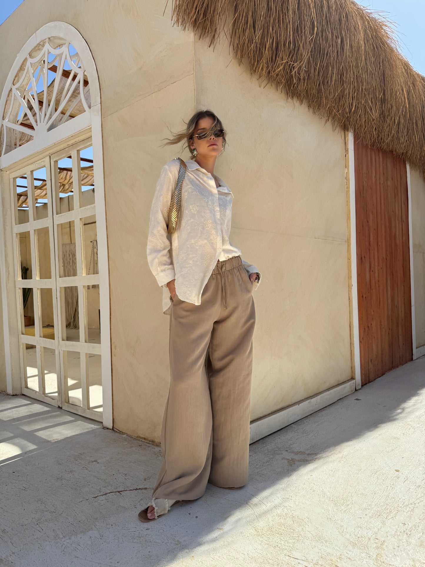 Soft Flow Wide-Leg Pants