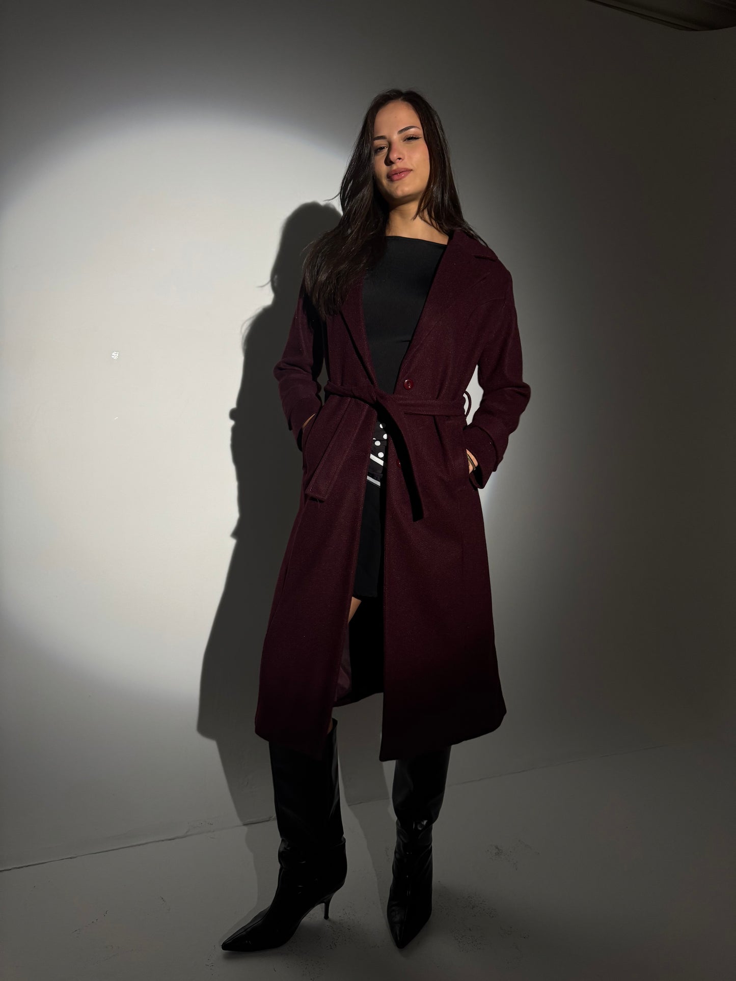 Classic Belted Long Coat