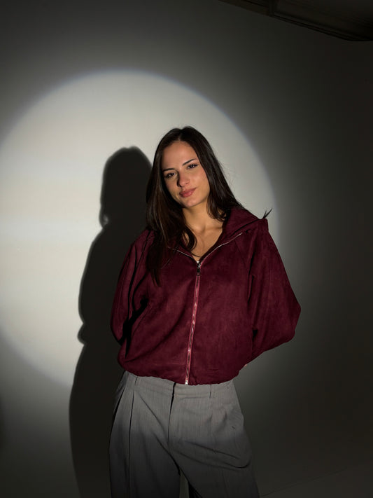 Soft Suede Zip Jacket